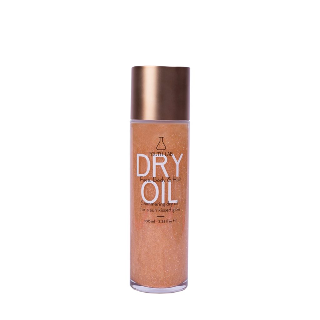 Shimmering dry oil - face