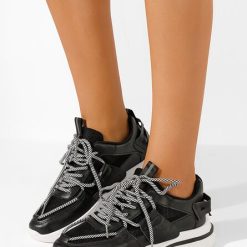 Sneakers dama Azzana negri-Sneakers dama-Noutăți