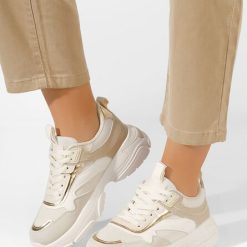 Sneakers dama Sidevena bej-Sneakers dama-Sneakers dama