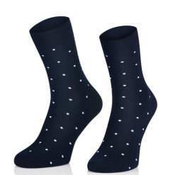 Sosete bleumarin cu picatele albe Intenso 1955-081-BARBATI
