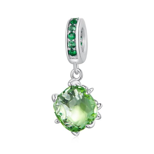 Talisman din argint Big Green Gem-Talismane >> Talismane din Argint (toate)