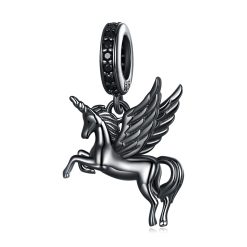 Talisman din argint Black Pegasus-Talismane >> Talismane din Argint (toate)