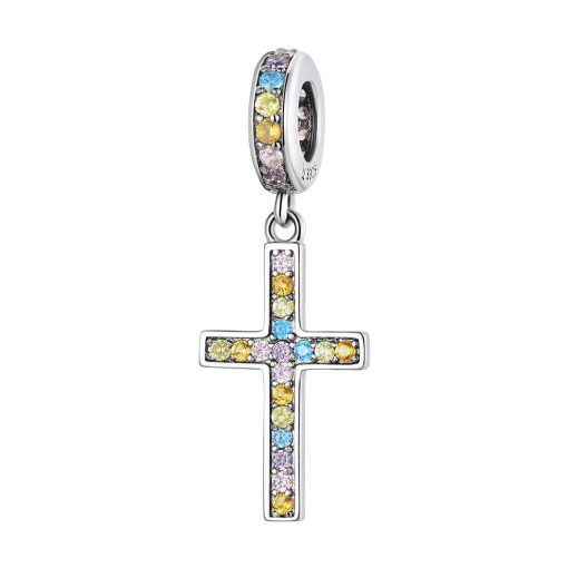 Talisman din argint Colour Cross-Talismane >> Talismane din Argint (toate)