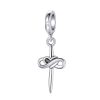 Talisman din argint Cross My Heart-Talismane >> Talismane din Argint (toate)