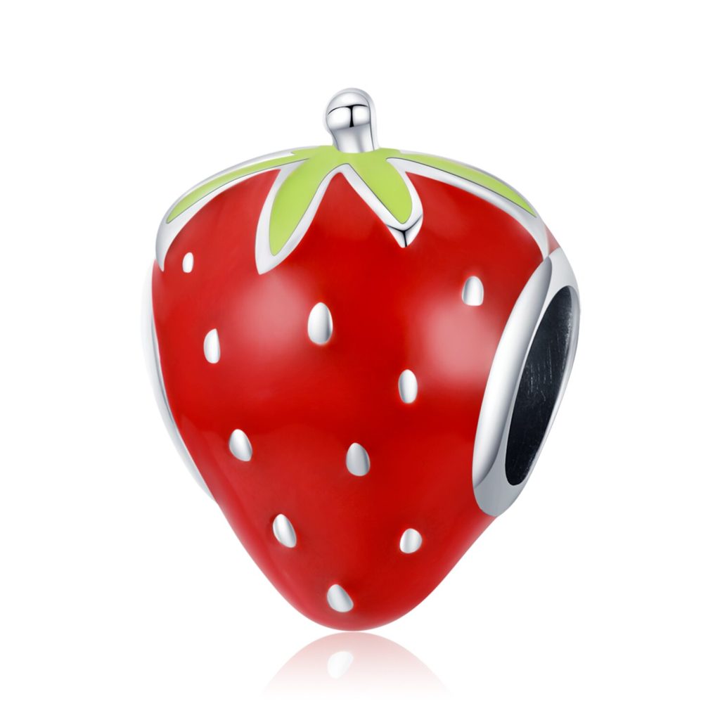 Talisman din argint Cute Strawberry-Talismane >> Talismane din Argint (toate)