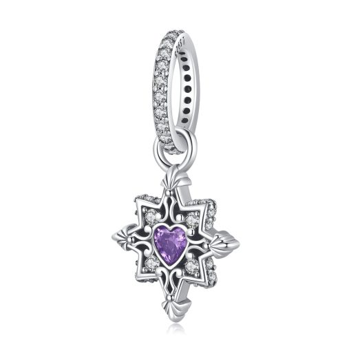 Talisman din argint Purple Love Stone-Talismane >> Talismane din Argint (toate)