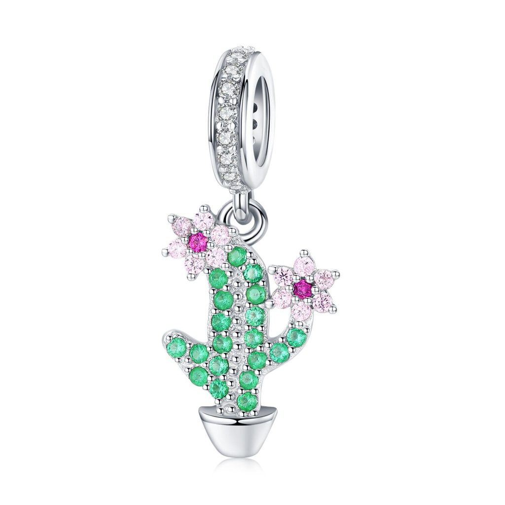 Talisman din argint Studded Cactus-Talismane >> Talismane din Argint (toate)