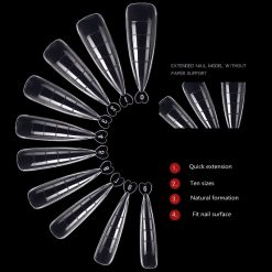 Tipsuri Smart Forms set 100 bucati Everin- Migdala clasica - TIPS-MC - EVERIN-USTENSILE SI ACCESORII ❤️