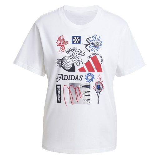 Tricou ADIDAS pentru femei W C PHOTO TEE 2 - JN9097-Imbracaminte-Tricouri