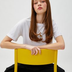 Tricou crop de bumbac-FEMEI-IMBRACAMINTE/Tricouri si maiouri