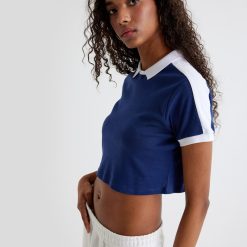 Tricou polo crop-FEMEI-IMBRACAMINTE/Tricouri si maiouri
