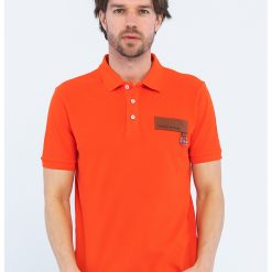 Tricou polo cu aplicatie logo-BARBATI-IMBRACAMINTE/Tricouri si maiouri