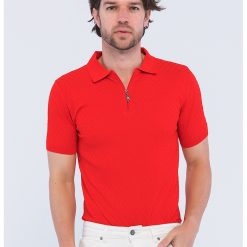 Tricou polo slim fit-BARBATI-IMBRACAMINTE/Tricouri si maiouri