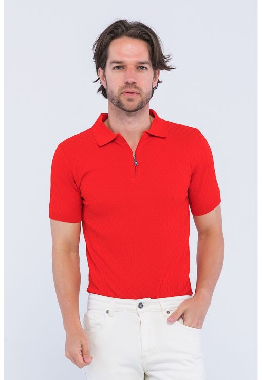 Tricou polo slim fit-BARBATI-IMBRACAMINTE/Tricouri si maiouri