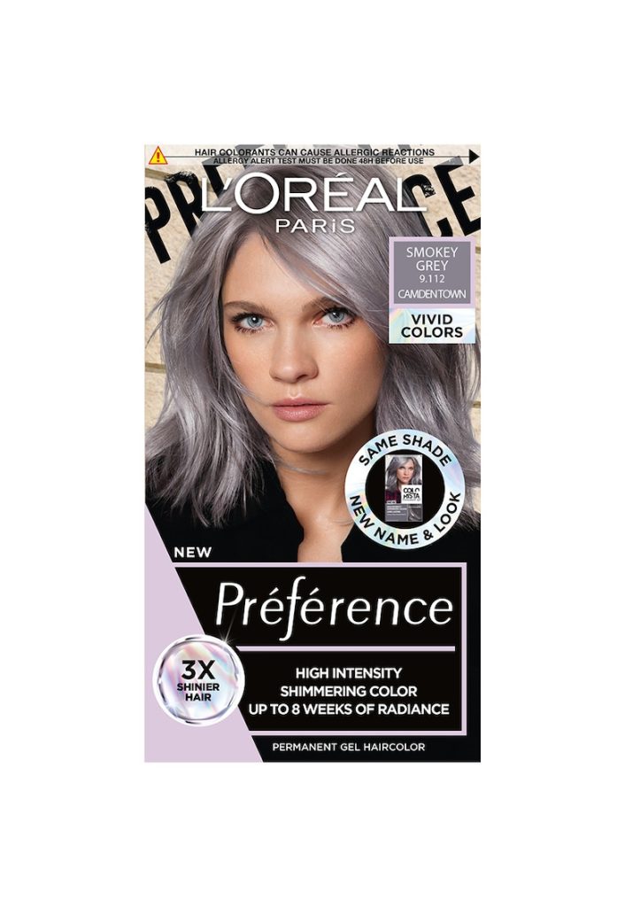 Vopsea de par permanenta cu amoniac Preference Vivid Colours 9.112 Smokey Grey - 204 ml-FEMEI-GENTI SI ACCESORII/Produse cosmetice