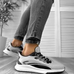 Adidasi barbati casual gri 734  T4-1-Incaltaminte > Adidasi barbati