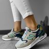 Adidasi dama casual bej cu verde K01 N6-2-Incaltaminte > Incaltaminte dama > Adidasi dama