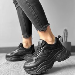 Adidasi dama  negri WW081 N7-4-Incaltaminte > Incaltaminte dama > Adidasi dama