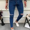 Blugi barbati conici albastri 12297  M3-3.2-Blugi barbati