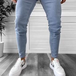 Blugi barbati conici albastri 8242  M3-3.2-Blugi barbati