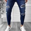Blugi barbati conici albastri GM484  M3-2.2-Blugi barbati