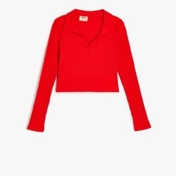 Bluza cu aspect striat-FETE-