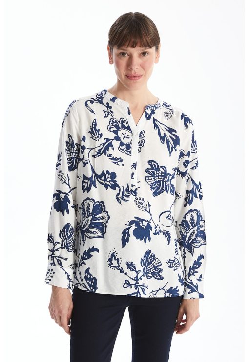 Bluza cu model floral-FEMEI-