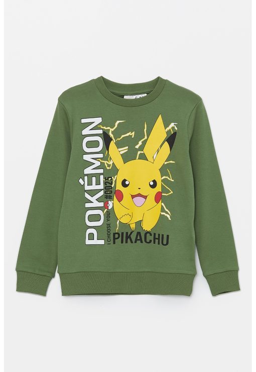 Bluza de trening din bumbac cu imprimeu cu Pikachu-BAIETI-