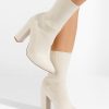 Botine cu toc gros Seliah bej-Botine cu toc-Botine cu toc
