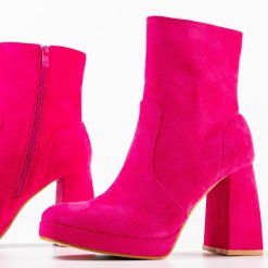 Botine dama Abbey Fuchsia 5