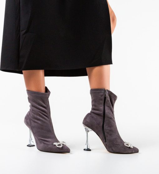 Botine dama Deryny Gri-Botine-Botine