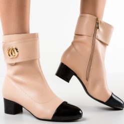 Botine dama Isobel Bej 3