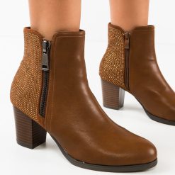 Botine dama Ortega Camel-Botine-Botine