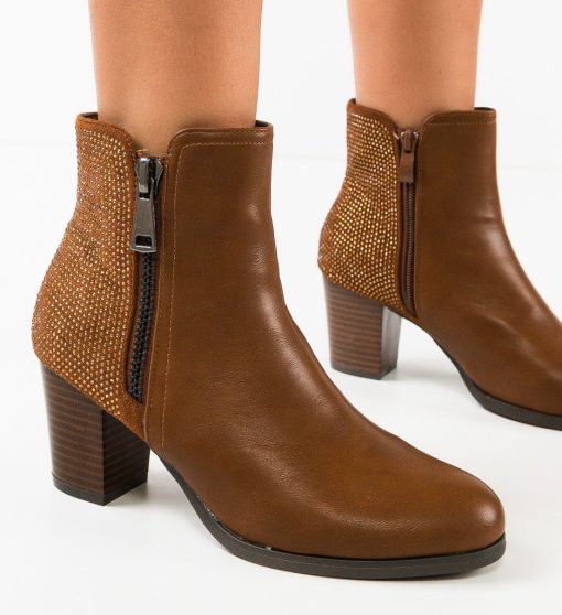 Botine dama Ortega Camel-Botine-Botine