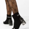 Botine elegante Excelsa negre-Botine cu toc-Noutăți