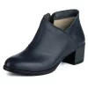 Botine piele naturala 641 bleumarin-Ghete si botine-Ghete si botine