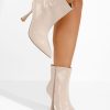 Botine stiletto Thessalia bej-Botine cu toc-Botine cu toc