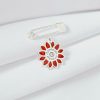 Brosa Ac de siguranta - Floare de Primavara – Argint 925 - Cristal Swarovski-Argint >> Pandantive Argint personalizate