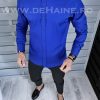 Camasa barbati albastra slim fit B1362  E-Camasi barbati