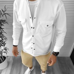 Camasa barbati casual alba 12910  127-Camasi barbati