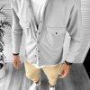 Camasa barbati casual gri 12910  Z2-Camasi barbati