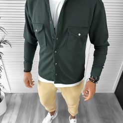 Camasa barbati casual kaki 12910  K2-Camasi barbati