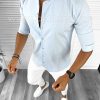 Camasa barbati slim fit blue B8824  23-1.3-Camasi barbati