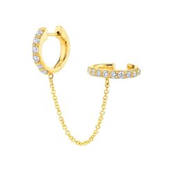 Cercel ear cuff argint 925