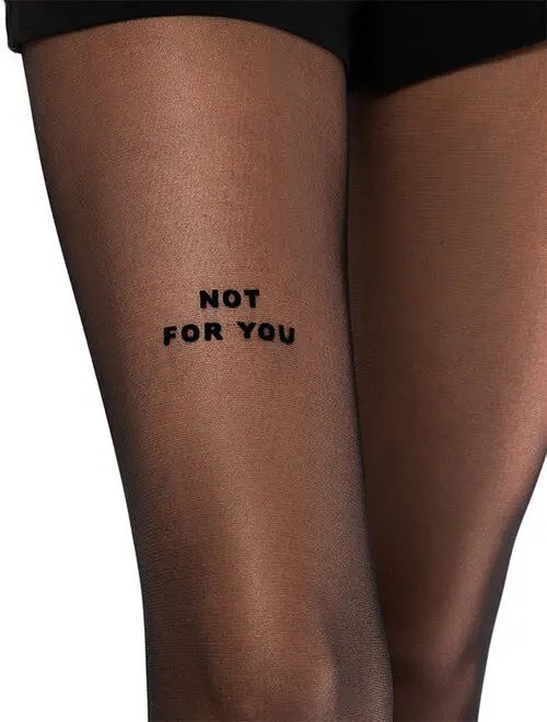 Ciorapi dama cu mesaj  NOT FOR YOU Sosetaria-FEMEI