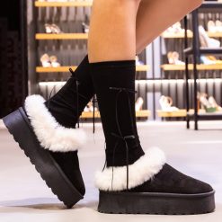 Cizme tip Ug Aary Negre 2 5