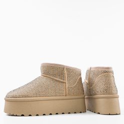 Cizme tip Ug Oliv Bej 5