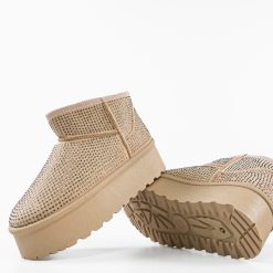 Cizme tip Ug Oliv Bej 6