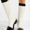 Cizme tip soseta Susannah bej-Cizme fara toc-Cizme fara toc