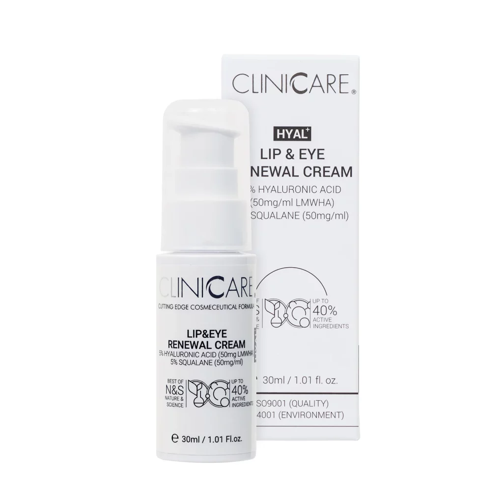 ClinicCare Crema de Ochi si Buze Hyal+ Lip  Eye Renewal 30 ml-Tipuri de ten-Contur ochi